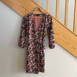 Floral J. Crew Wrap Dress
